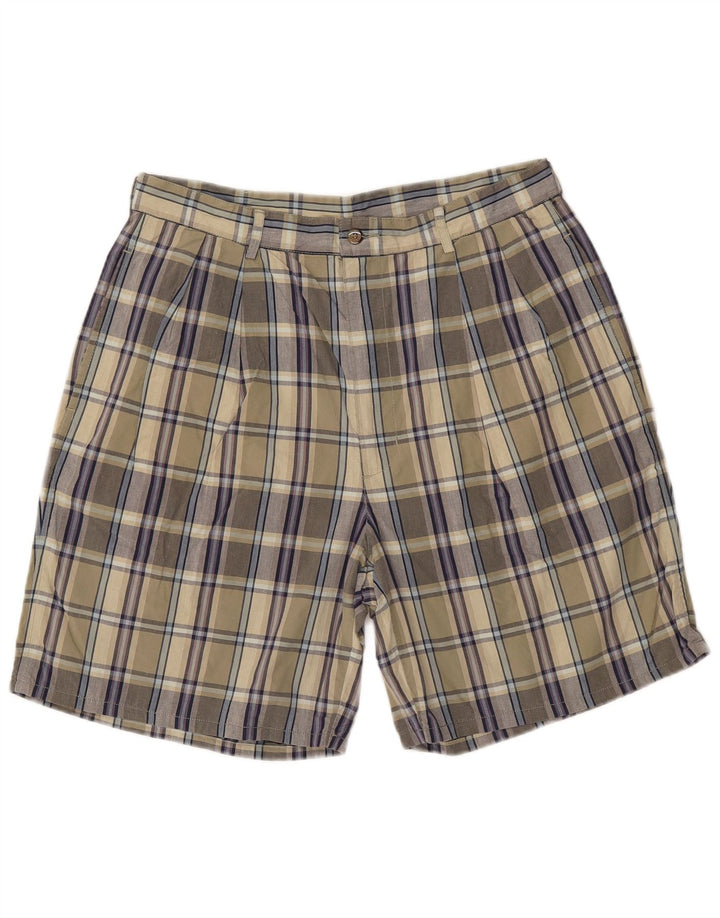 IZOD Chino Shorts til mænd W34 Large Khaki Ternet Bomuld