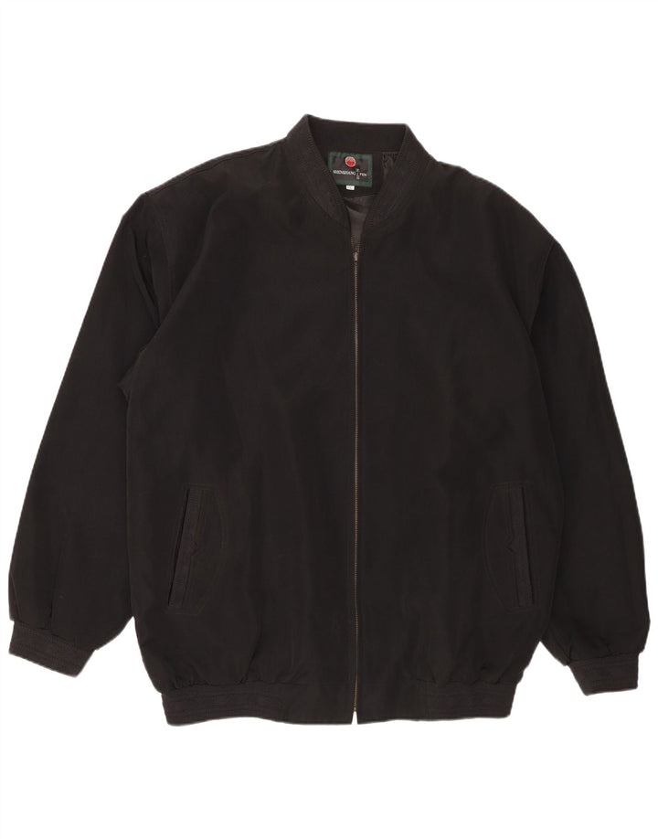 Vintage Bomberjakke til mænd UK 44 2XL Sort Polyester