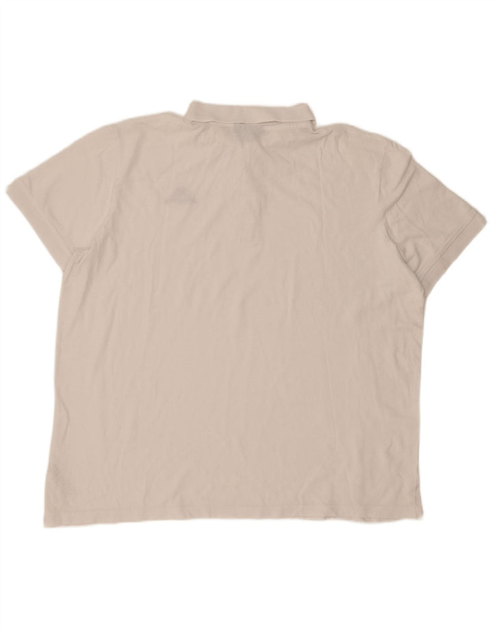 Kappa herre poloshirt 2XL hvid bomuld