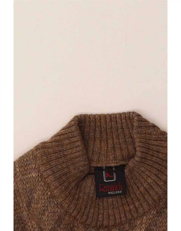 Rinaldi Herre Geometrisk Jumper Sweater Medium Brun Geometrisk Klassisk