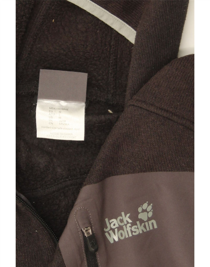 Jack Wolfskin Herre hættetrøje med lynlås DK 36/38 Medium Grey Polyester
