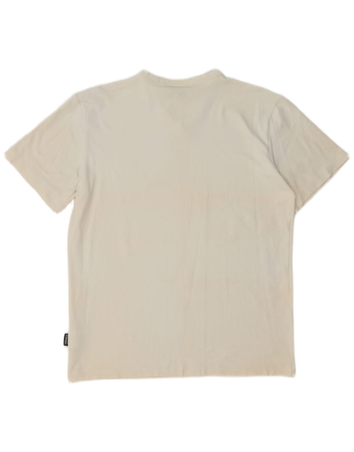 Versace Herre Ittierre T-Shirt Top Medium Hvid Polyamid