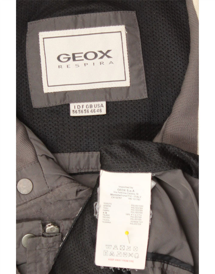 Geox Herre Bomber Jacket UK 46 3XL Grå Polyester