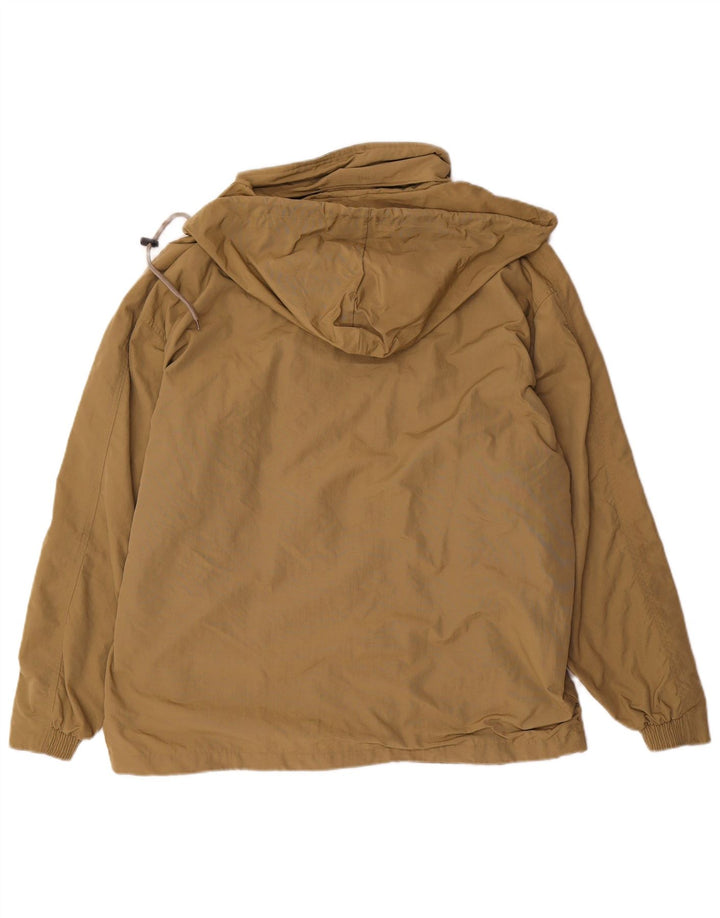 Diadora Herre Hætte Loose Fit Regnjakke UK 38 Medium Beige Polyamid