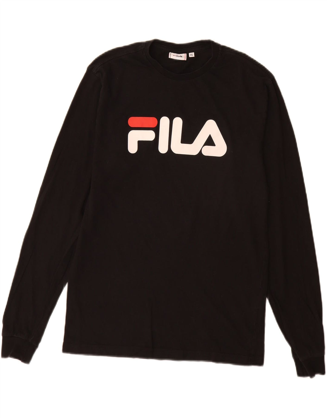 Fila Herre Grafisk Top Langærmet XS Sort Bomuld