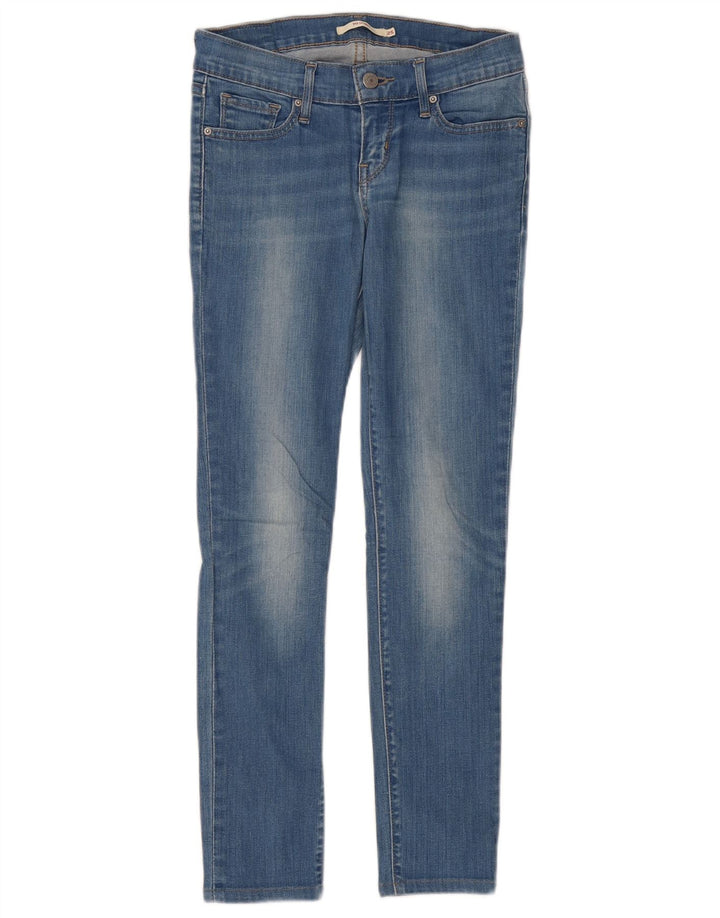 Levi's Dame 711 Skinny Jeans W25 L27 Blå Bomuld