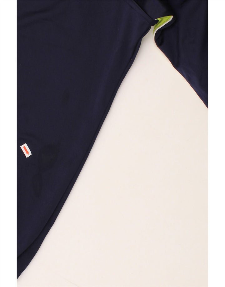 DIADORA Mens Tracksuit Top Jacket Medium Navy Blue Colourblock Polyester Vintage Diadora and Second-Hand Diadora from Messina Hembry 