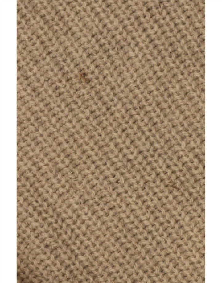 Vintage Herre rullehals sweater stor beige
