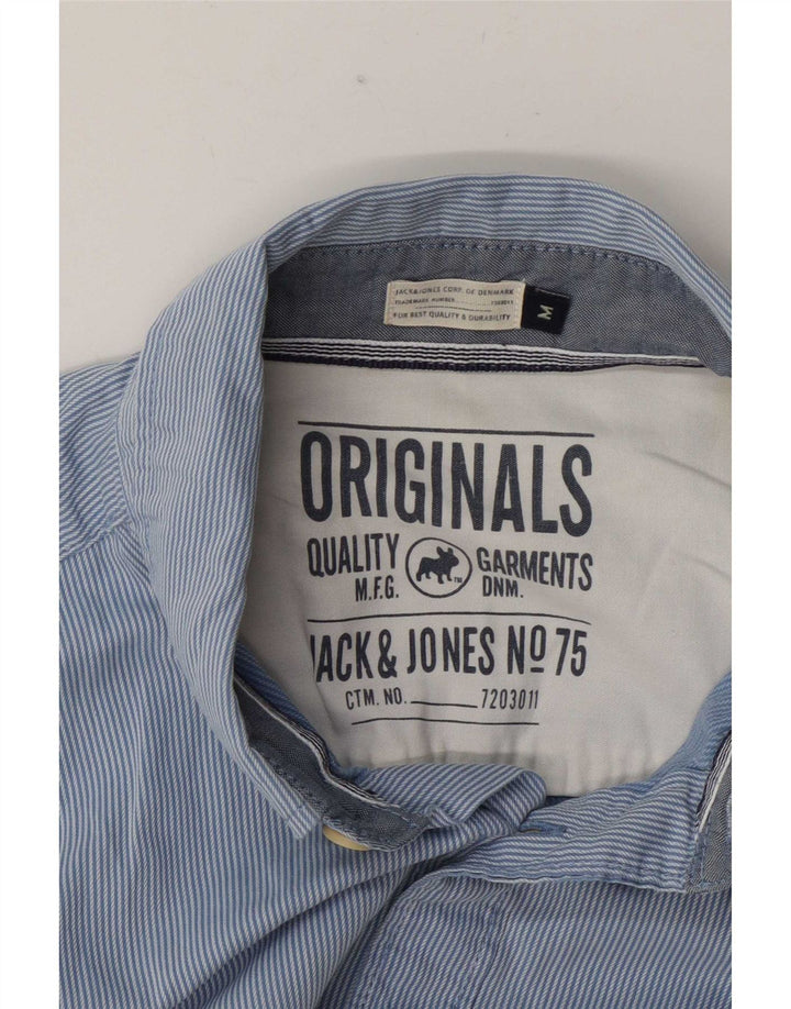 Jack & Jones Herreskjorte Medium Blue Pinstripe