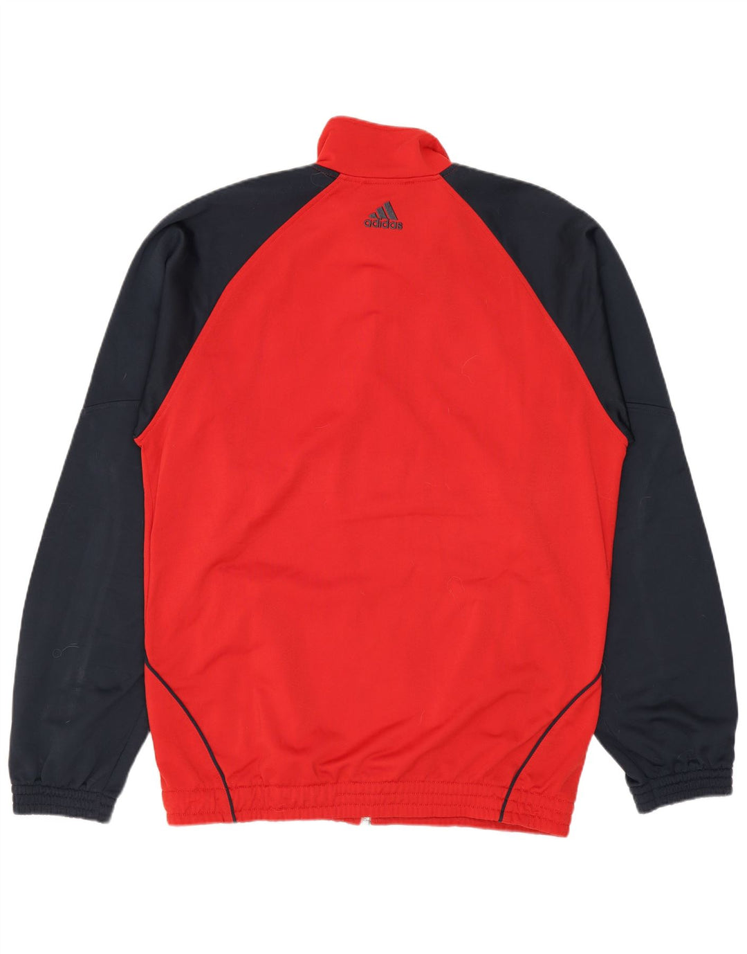 Adidas Træningsdragt til mænd Topjakke UK 38/40 Medium Rød Colourblock Polyester