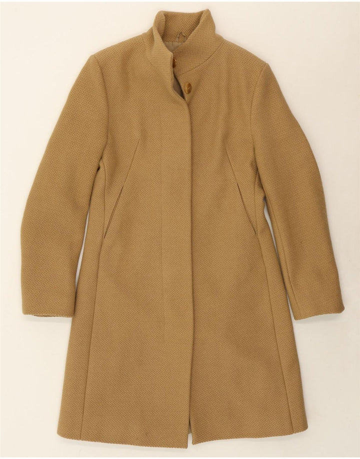 VINTAGE Womens Overcoat UK 12 Medium Beige Vintage Vintage and Second-Hand Vintage from Messina Hembry 