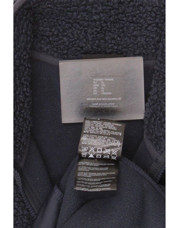 Jack Wolfskin Dame Fleecejakke UK 18 XL Navy Blue Polyester