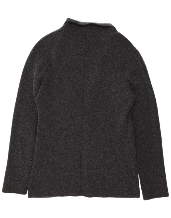 Liu Jo Herre 3 knap strikket blazerjakke UK 42 XL Grå uld
