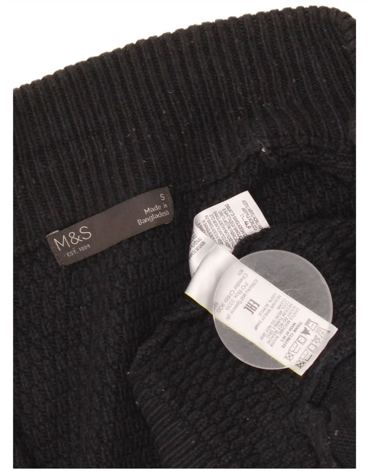 Marks & Spencer Herre Cardigan Sweater Lille marineblå akryl