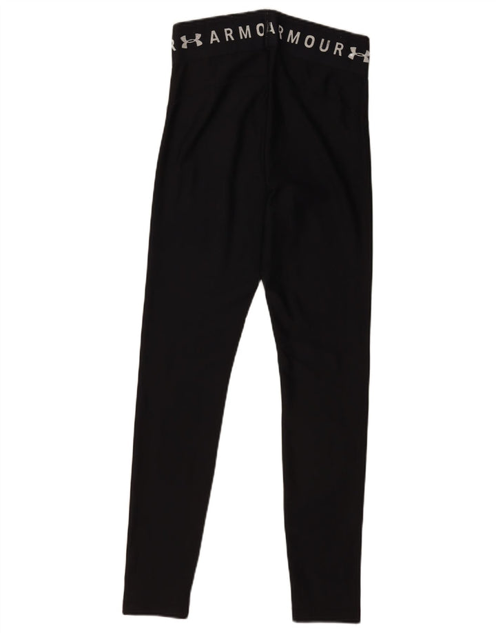 Under Armour Womens Heat Gear Leggings UK 14 Medium Black