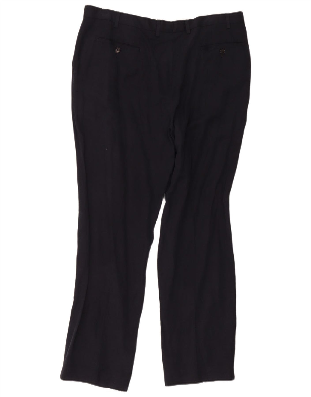 Marks & Spencer Herre Pegged Suit Bukser W40 L33 Marineblå Silke