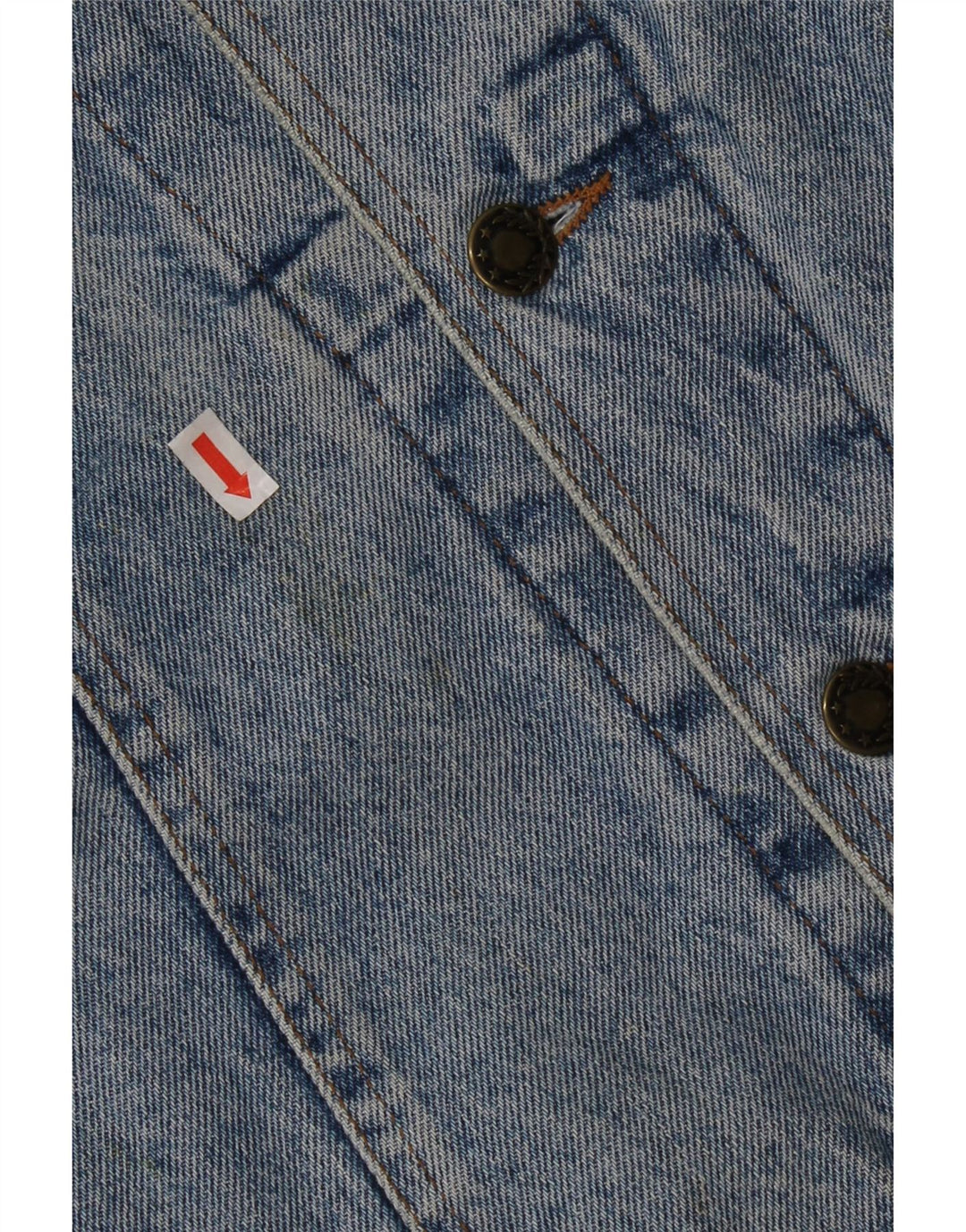 Vintage Herre denimjakke UK 38 Medium Blue Cotton