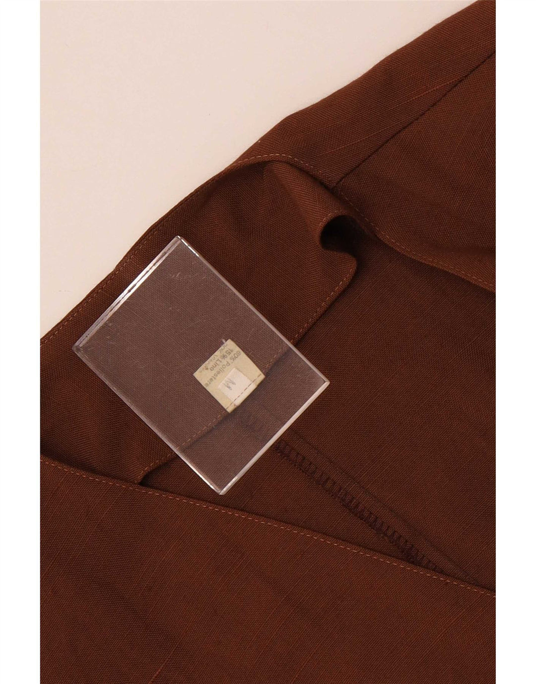 Vintage Dame Dobbeltradet Blazer Jacket UK 12 Medium Brown