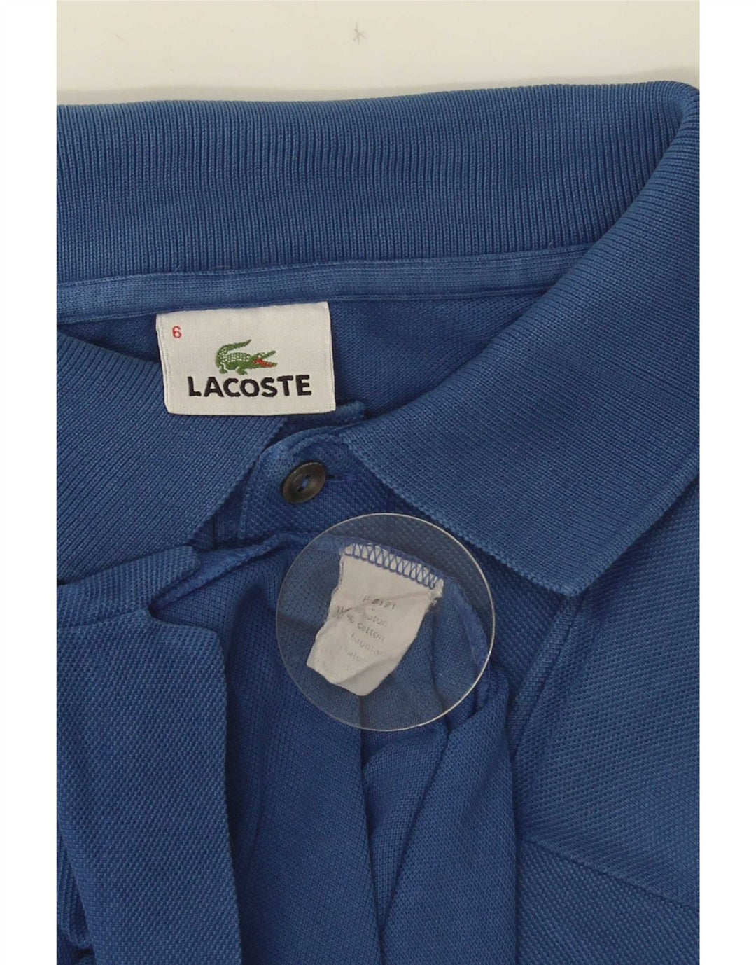 Lacoste herre poloskjorte str. 6 XL Blå bomuld