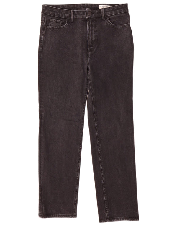 Marks & Spencer Womens The Magic Straight Jeans UK 12 Medium W29 L28 Black