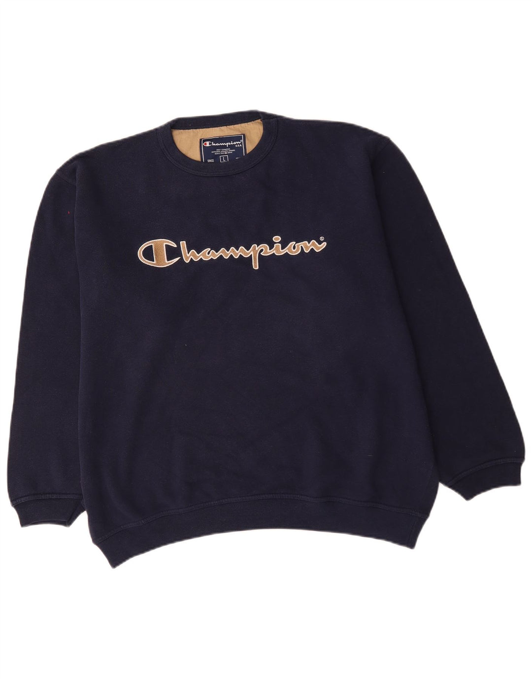 Champion Herre Grafisk Sweatshirt Jumper Stor Marineblå Bomuld