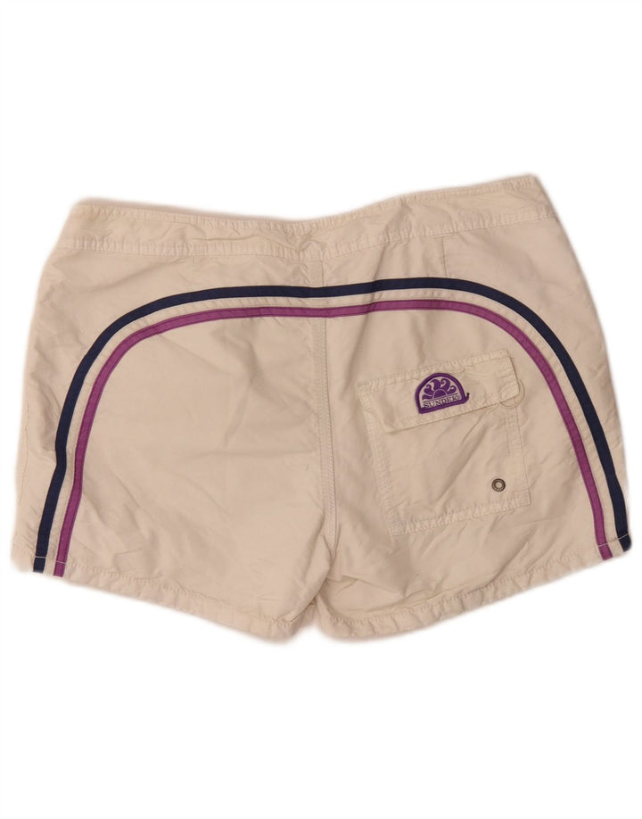 Sundek Herre badeshorts Large Off White Colourblock Polyester