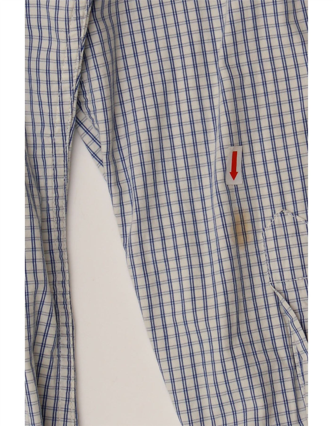HOLLISTER Herreskjorte XL Blå ternet bomuld