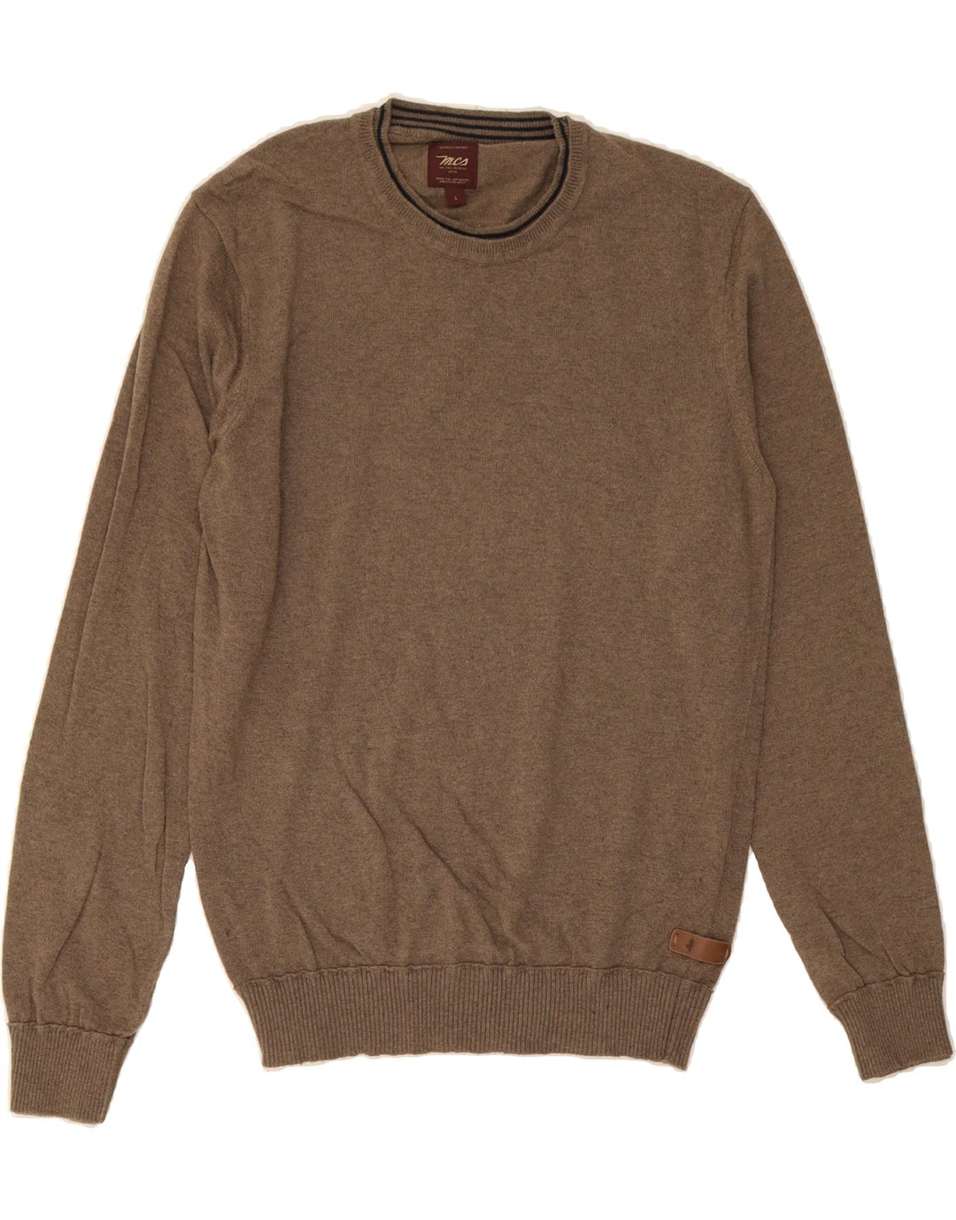 MARLBORO CLASSICS Womens Crew Neck Jumper Sweater UK 16 Large Brown Vintage Marlboro Classics and Second-Hand Marlboro Classics from Messina Hembry 