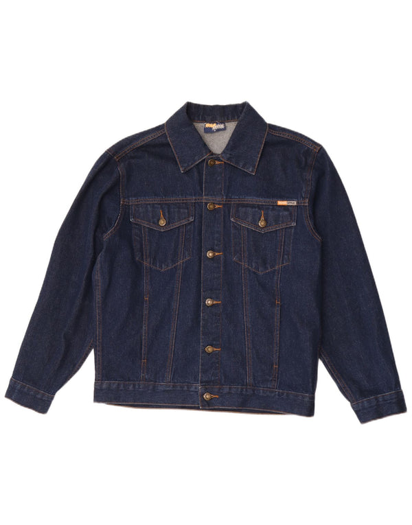 Denim Style Herre Denim Jacket UK 38 Medium Navy Blue Bomuld