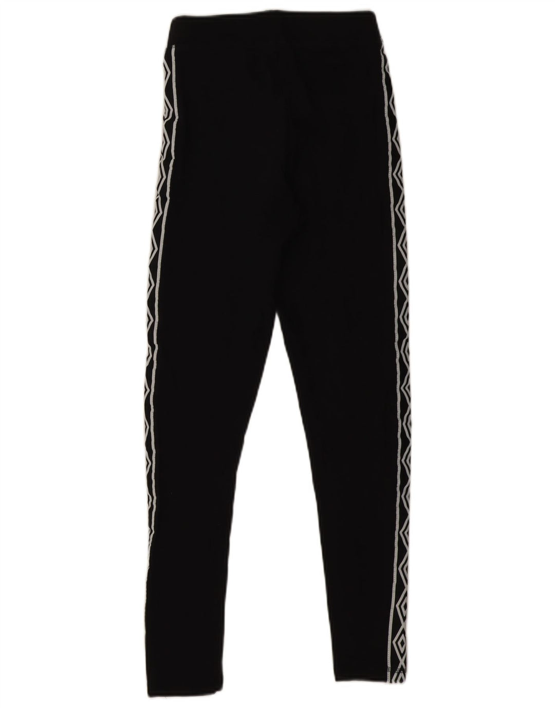 Umbro Kvinders Grafiske Leggings UK 4 XS Sort Bomuld