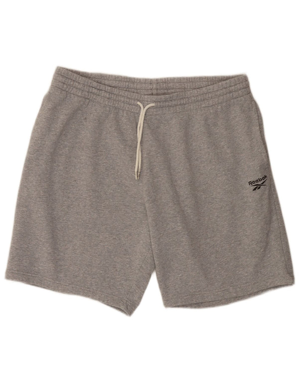 Reebok Herre Sportshorts 2XL Grå Flecked Bomuld