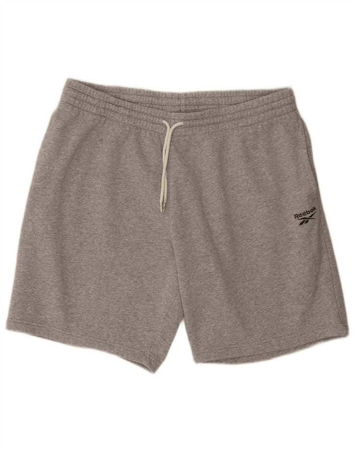 Reebok Herre Sportshorts 2XL Grå Flecked Bomuld