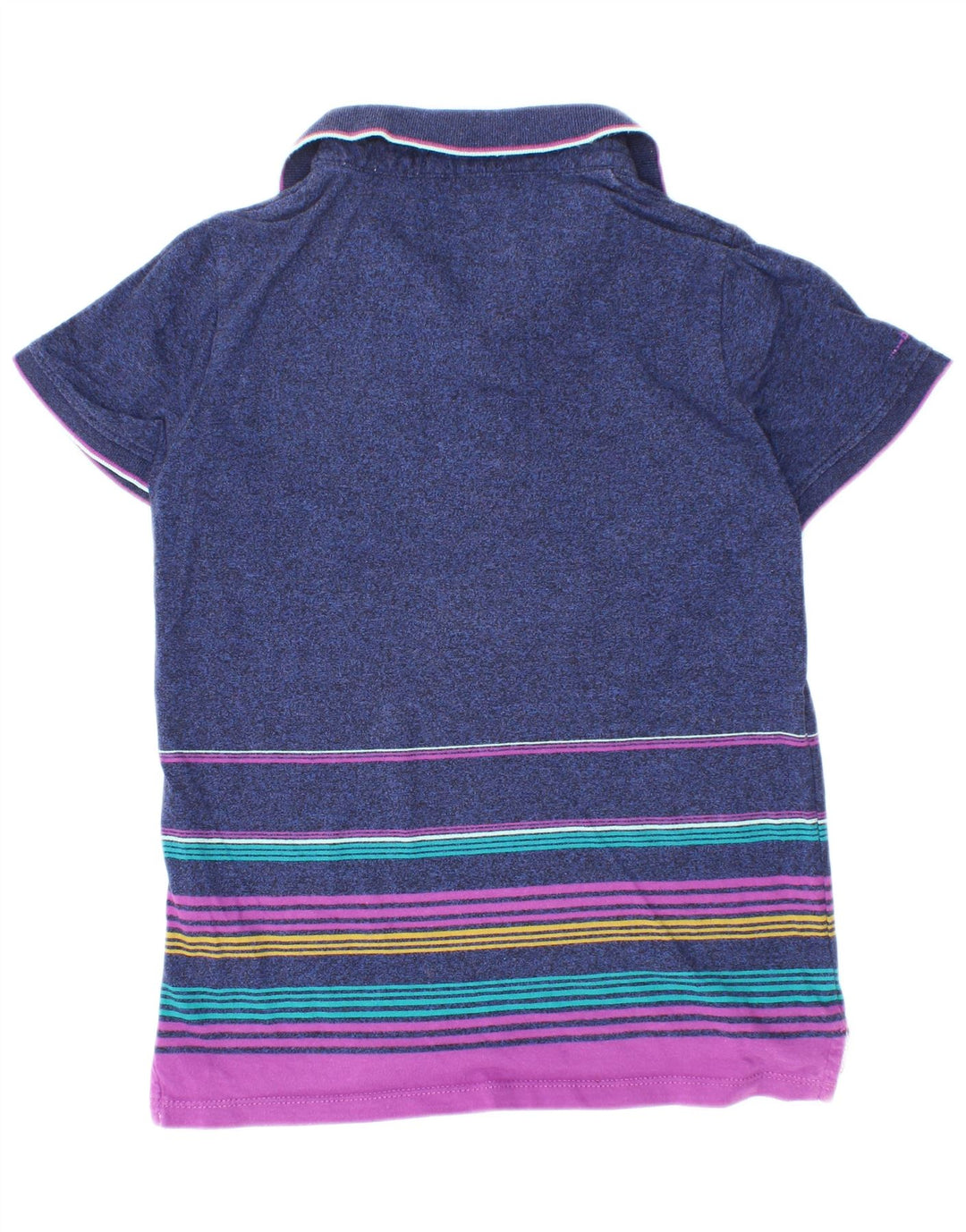 Ted Baker drenge poloshirt 7-8 år marineblå stribet bomuld