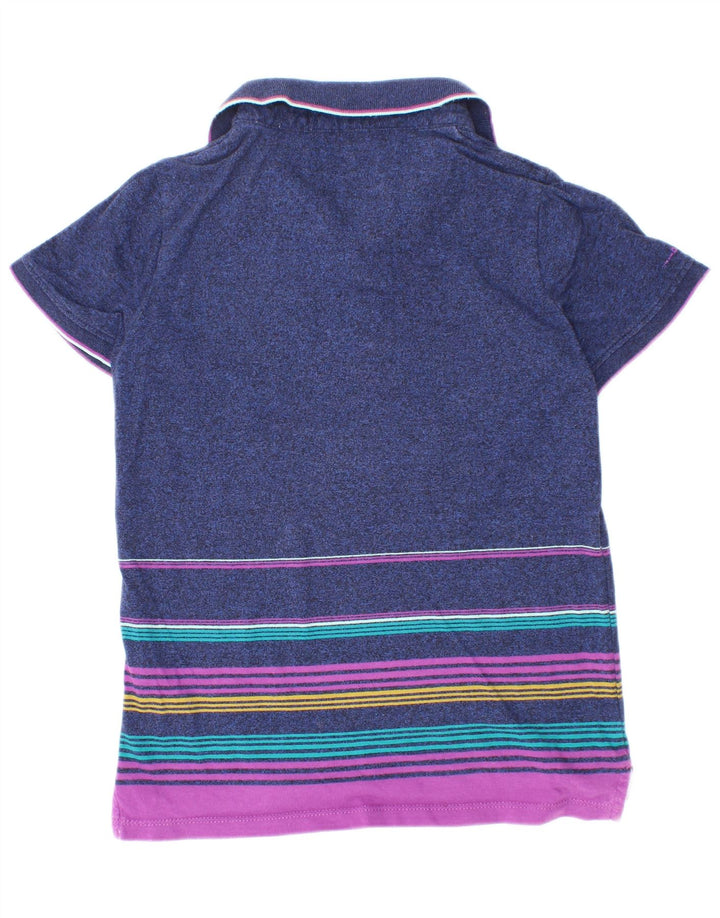 Ted Baker drenge poloshirt 7-8 år marineblå stribet bomuld