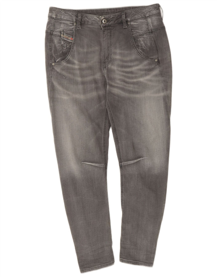 DIESEL Womens Banana Slim Jeans  W29 L30 Grey Cotton
