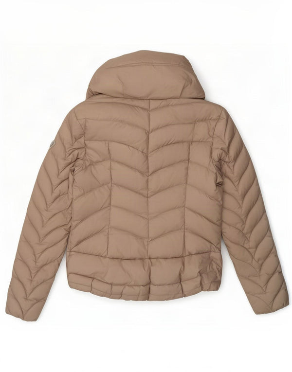 Guess polstret jakke til kvinder UK 12 Medium Beige Polyamid