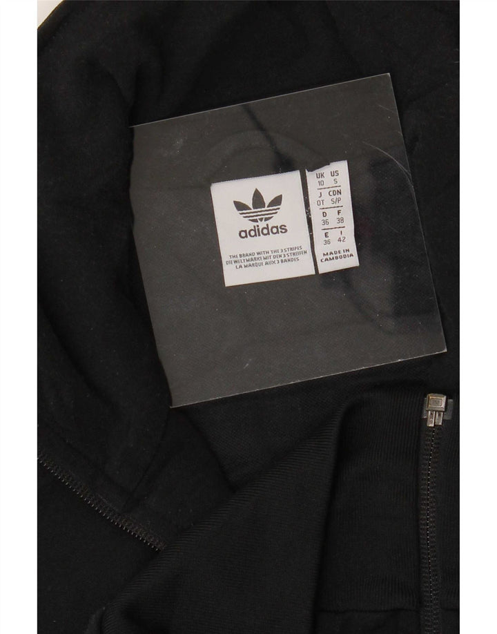Adidas træningsdragt topjakke til kvinder UK 10 Lille sort polyester