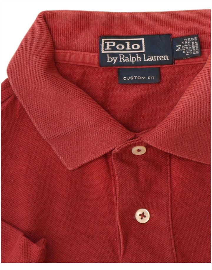 Polo Ralph Lauren Herre Custom Fit Polo Shirt Medium Rød Bomuld