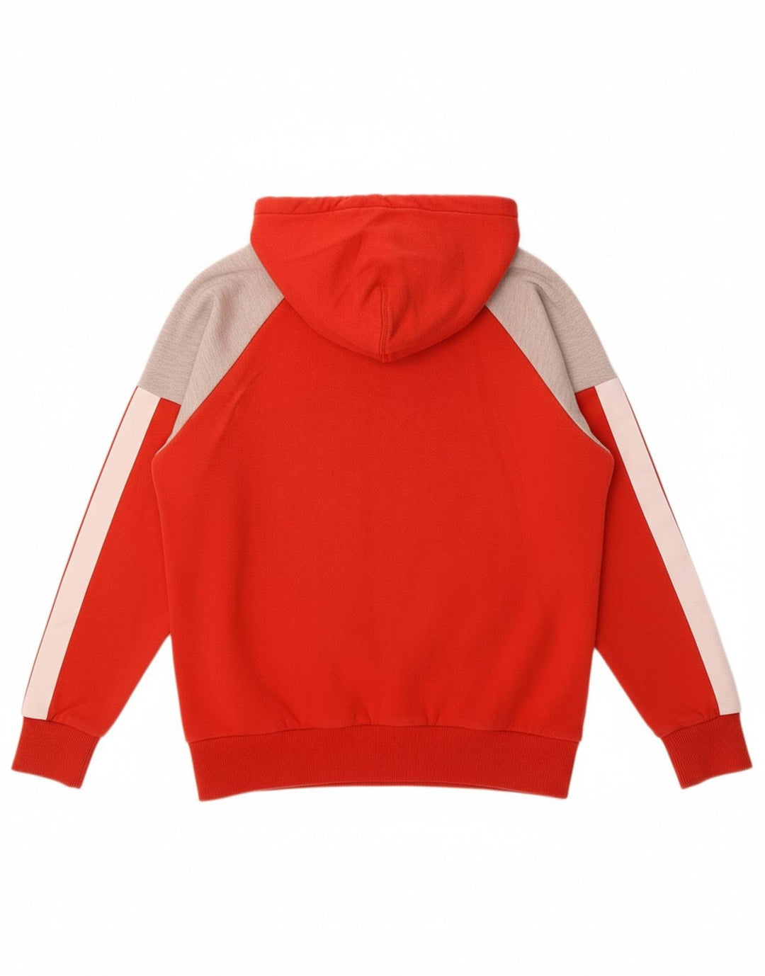 SUPERDRY Womens Oversized Hoodie Jumper UK 10 Small  Red Colourblock