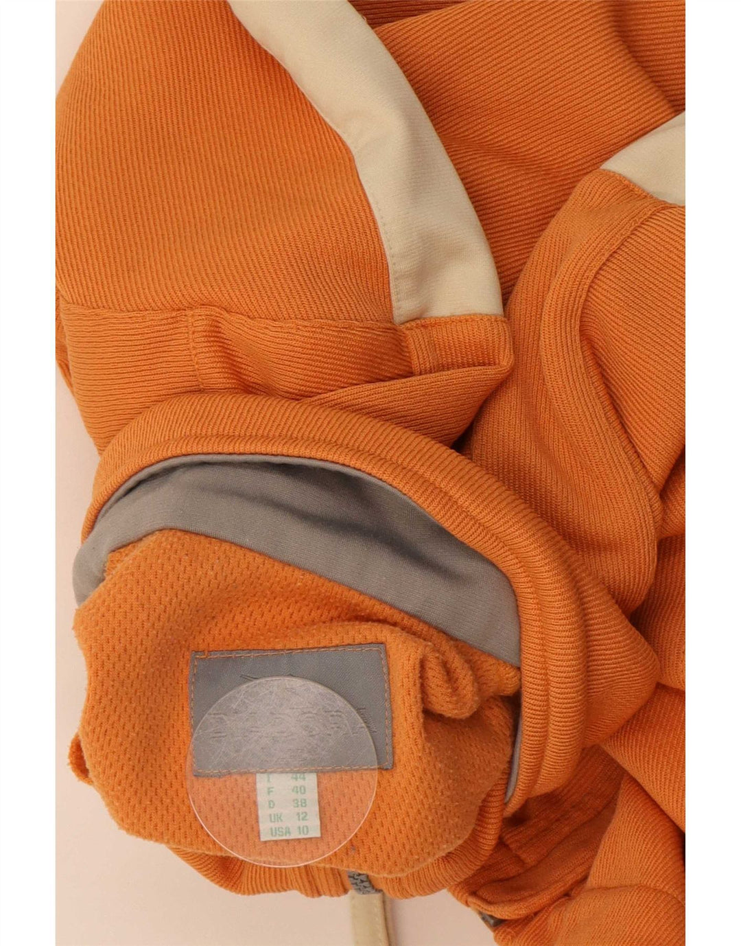Diadora træningsdragt topjakke til kvinder UK 12 Medium Orange Colourblock
