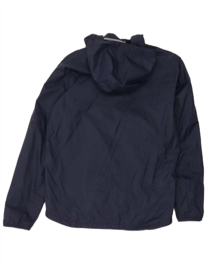 Nike Regnjakke med hætte til drenge 13-14 år XL marineblå nylon