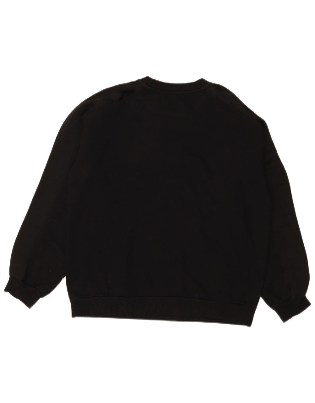 Marks & Spencer Dame Sweatshirt Jumper UK 12 Medium Sort Bomuld