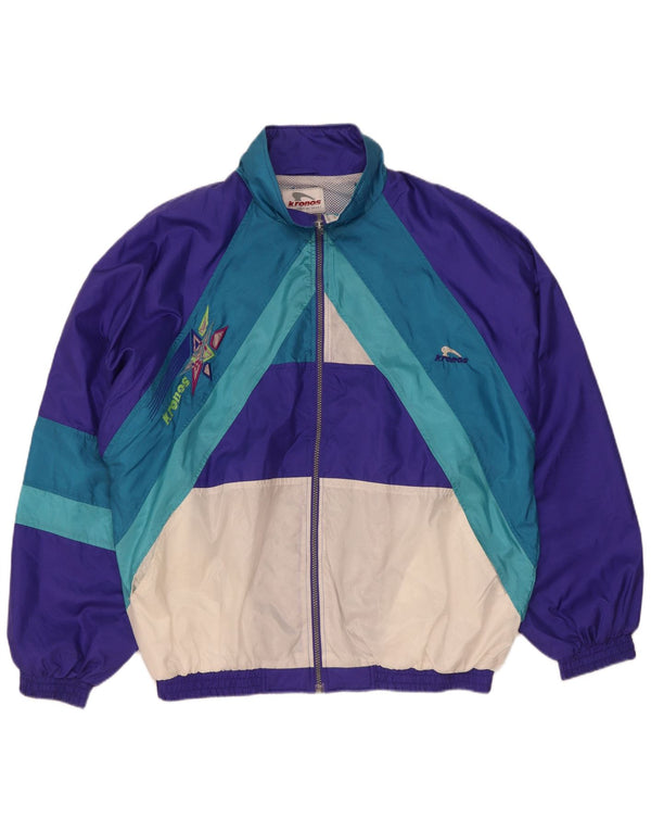 Kronos Herre træningsdragt Topjakke 2XL Lilla Colourblock Nylon