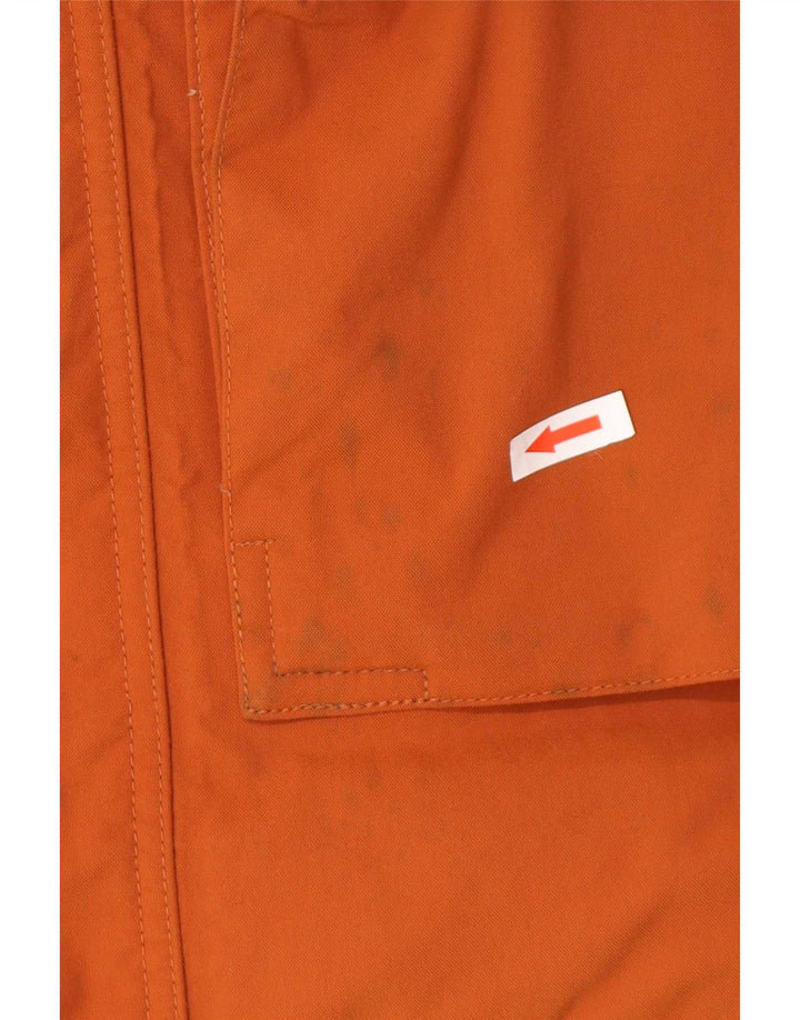 The North Face Herre Hooded Parka Jacket UK 38 Medium Orange Nylon