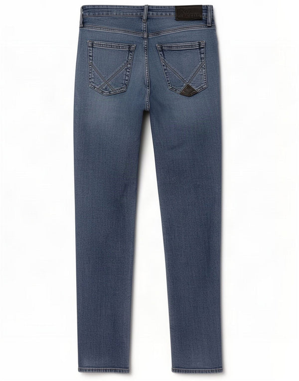 Roy Rogers Slim Jeans til mænd W33 L32 Blue Cotton