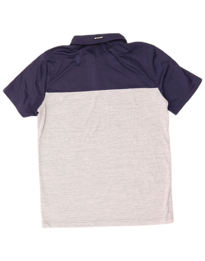 PUMA Poloshirt til mænd Stor marineblå Colourblock Polyester