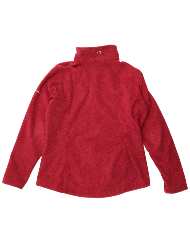 Berghaus Dame Fleecejakke UK 16 Large Burgundy