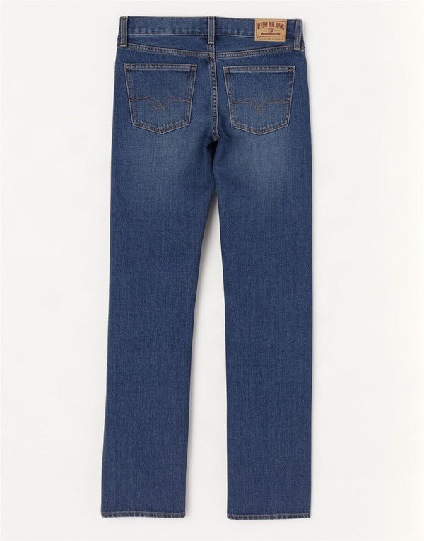 Replay Dame Straight Jeans W27 L32 Blå Bomuld