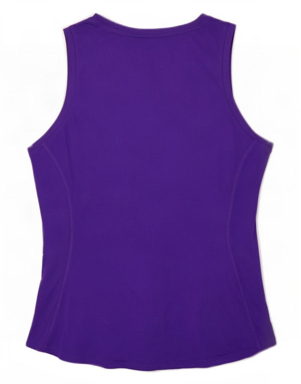 Nike Dame Dri Fit Vest Top UK 14 Large Purple Polyester