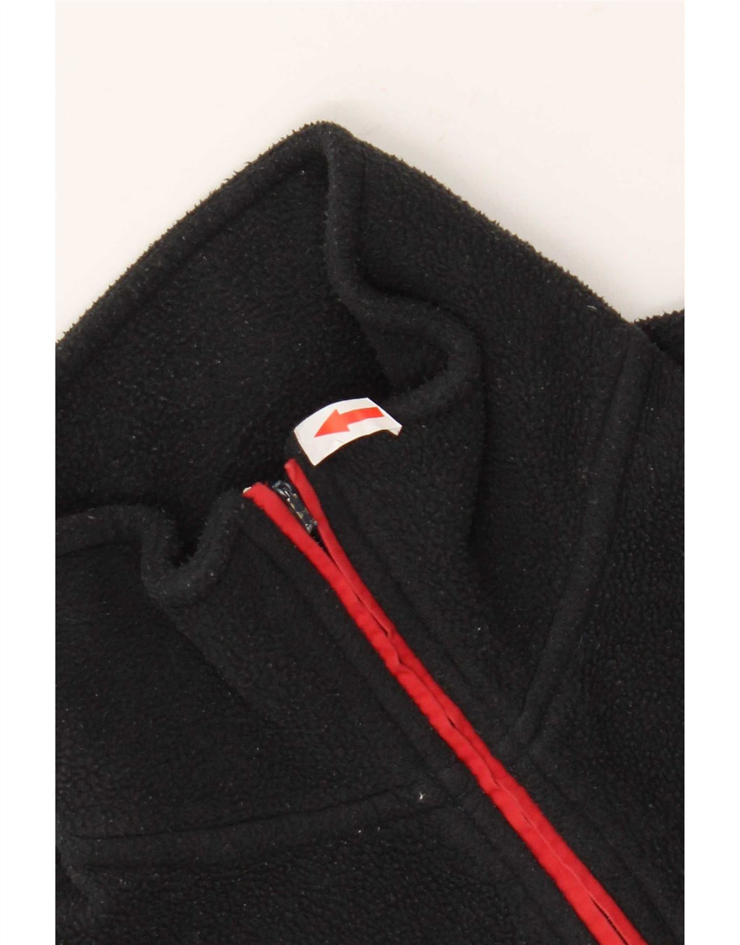 K-Way Herre Fleece Jumper med lynlåshals mellem sort stribet